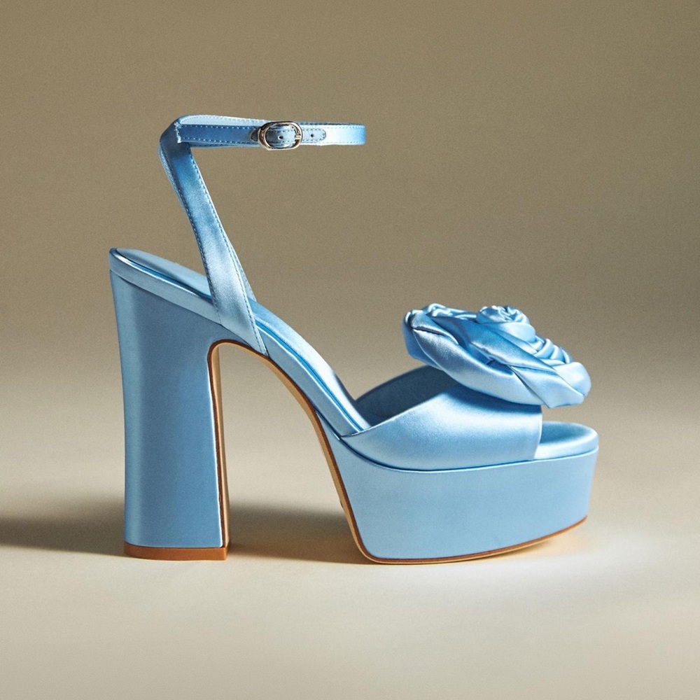 Jeffrey Campbell Posie Heels - light blue, 6.5